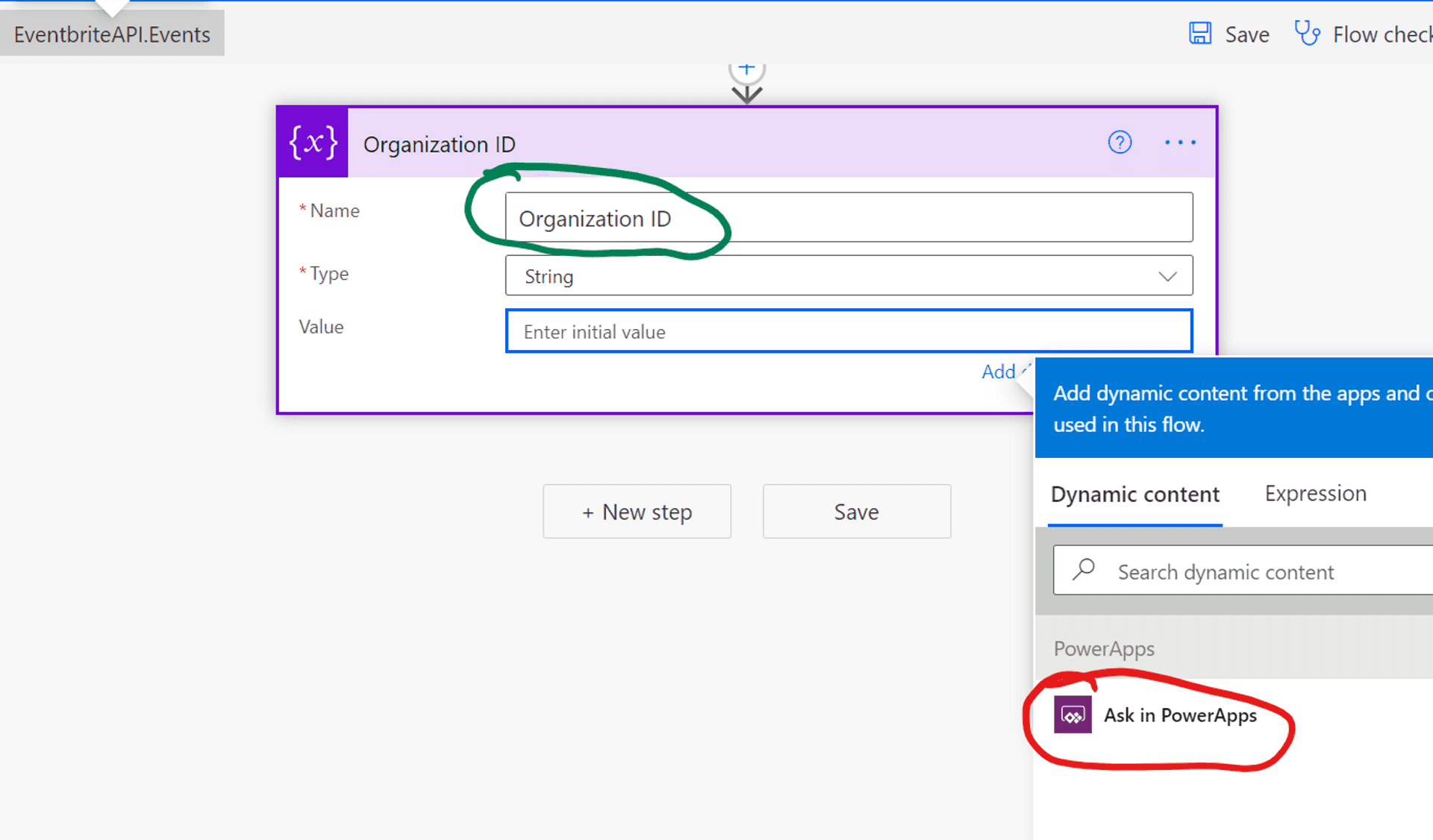 Renaming variable beforehand